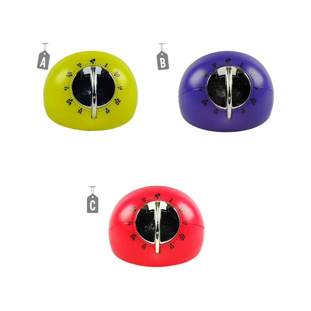 Metaltex Mechanical Kitchen Timer, 60-Minute Dial