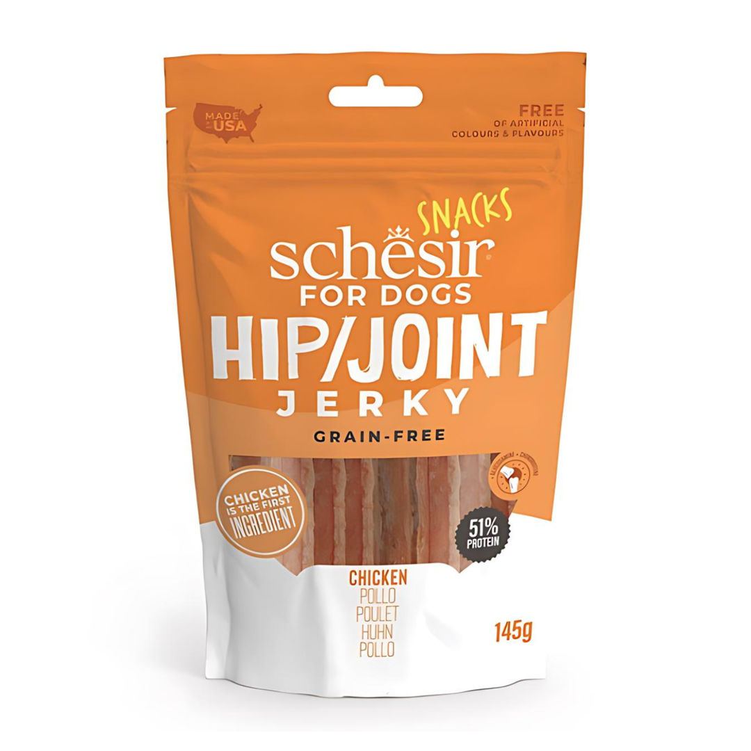 Schesir Grain-Free Snacks Jerky For Dog, 145gm