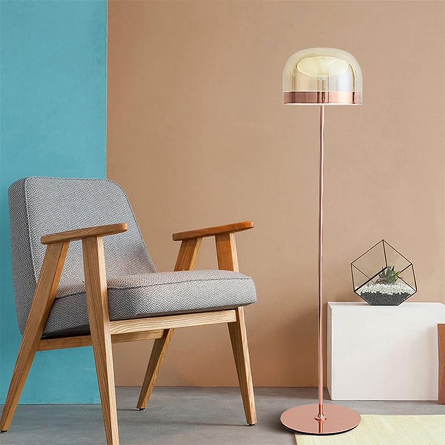 Rise Floor Lamp, Metal Gold
