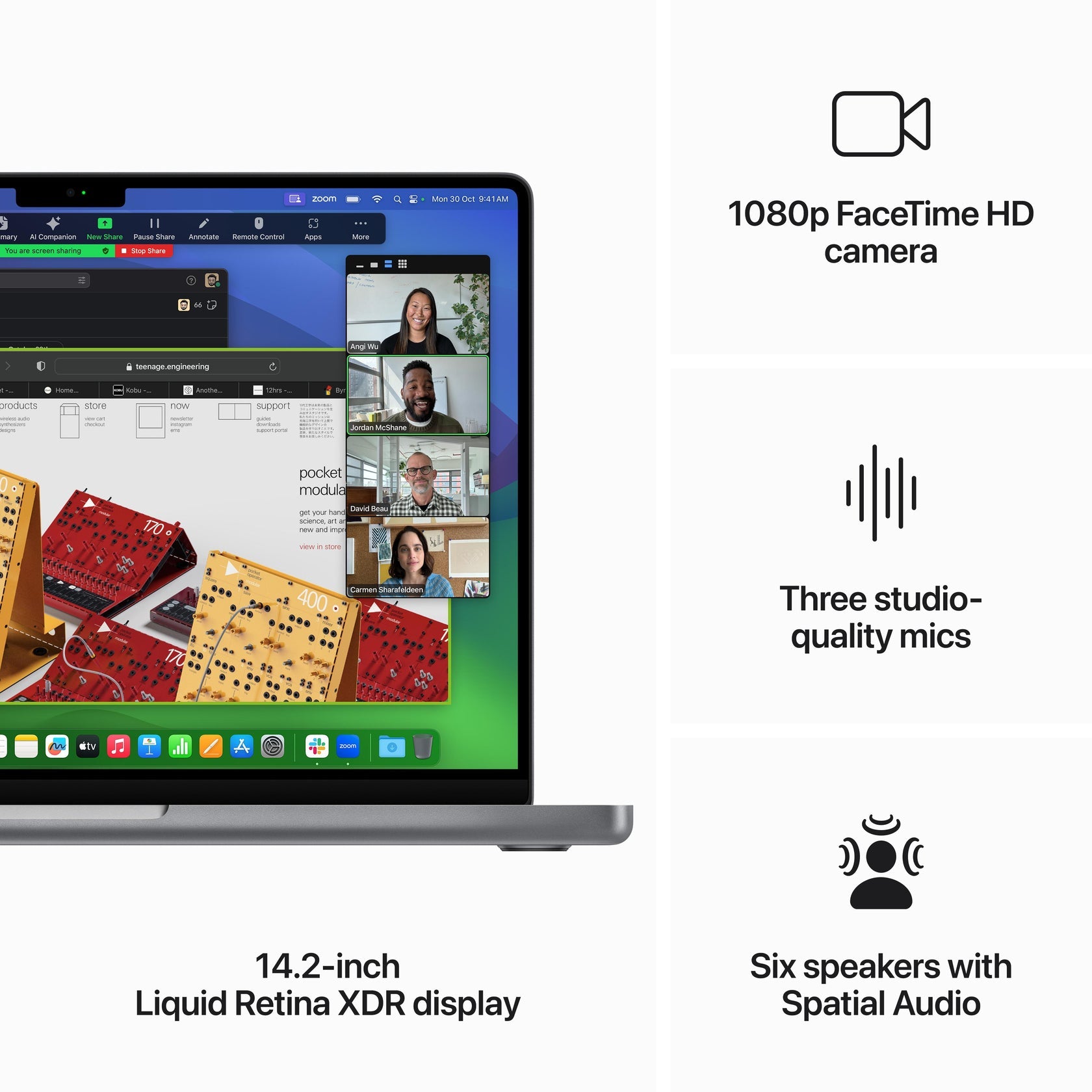 Apple MacBook Pro 14-inch M3 Chip, 8-Core CPU, 10-Core GPU, 512GB SSD, MTL73AB/A, Space Grey, Arabic & English Keyboard