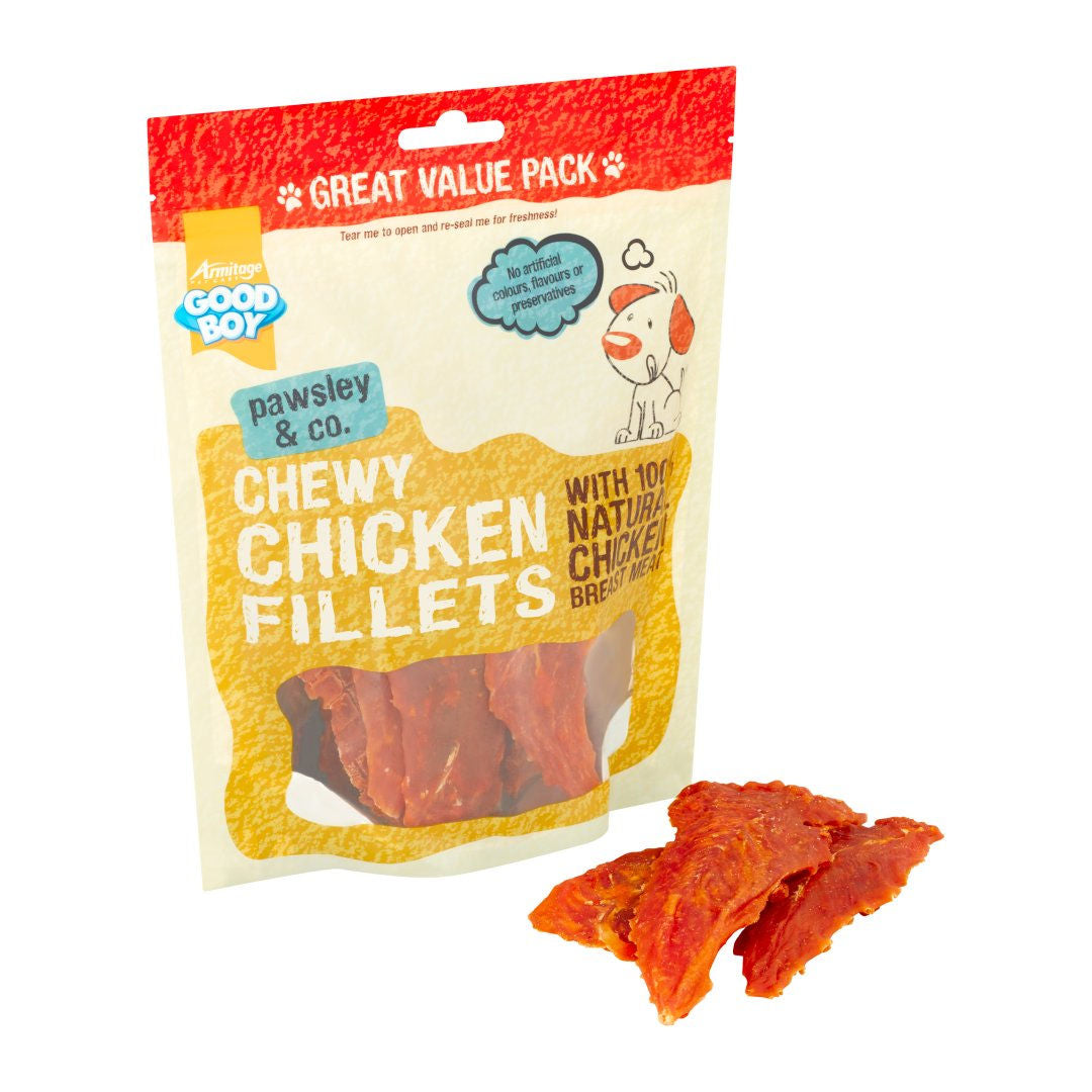 Good Boy Armitage Chewy Chicken Fillets Dog Treats, 320gm