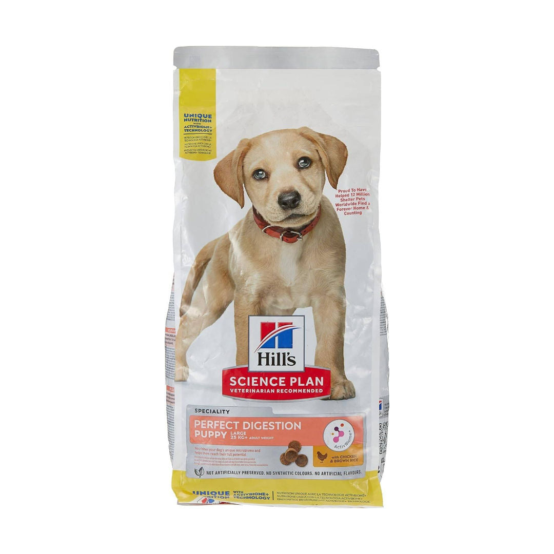 Hill's Science Plan Perfect Digestion Large Breed Puppy Dry Food, Chicken and Brown Rice, 2.5kg