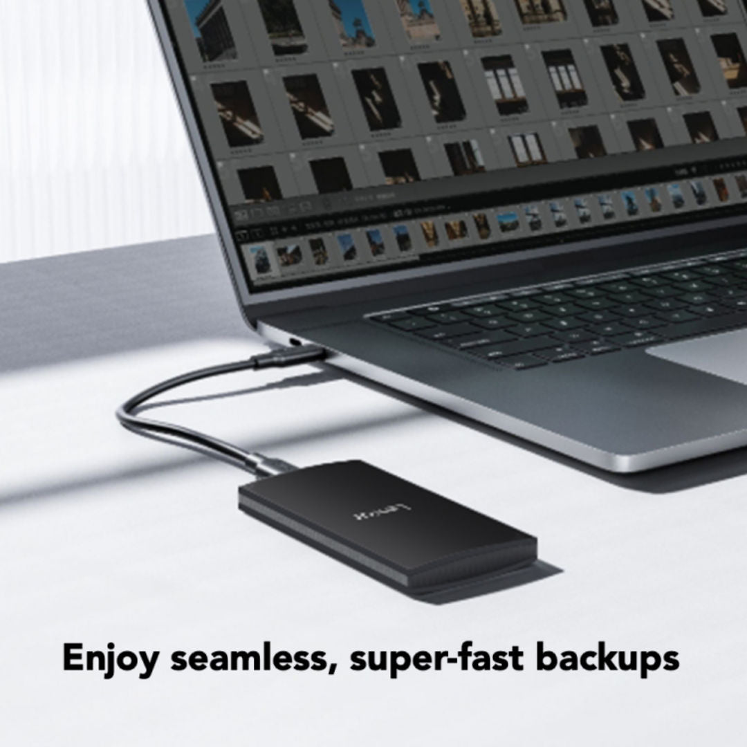 LEXAR® SL300 Portable SSD, up to 1050MB/s read and 1000MB/s