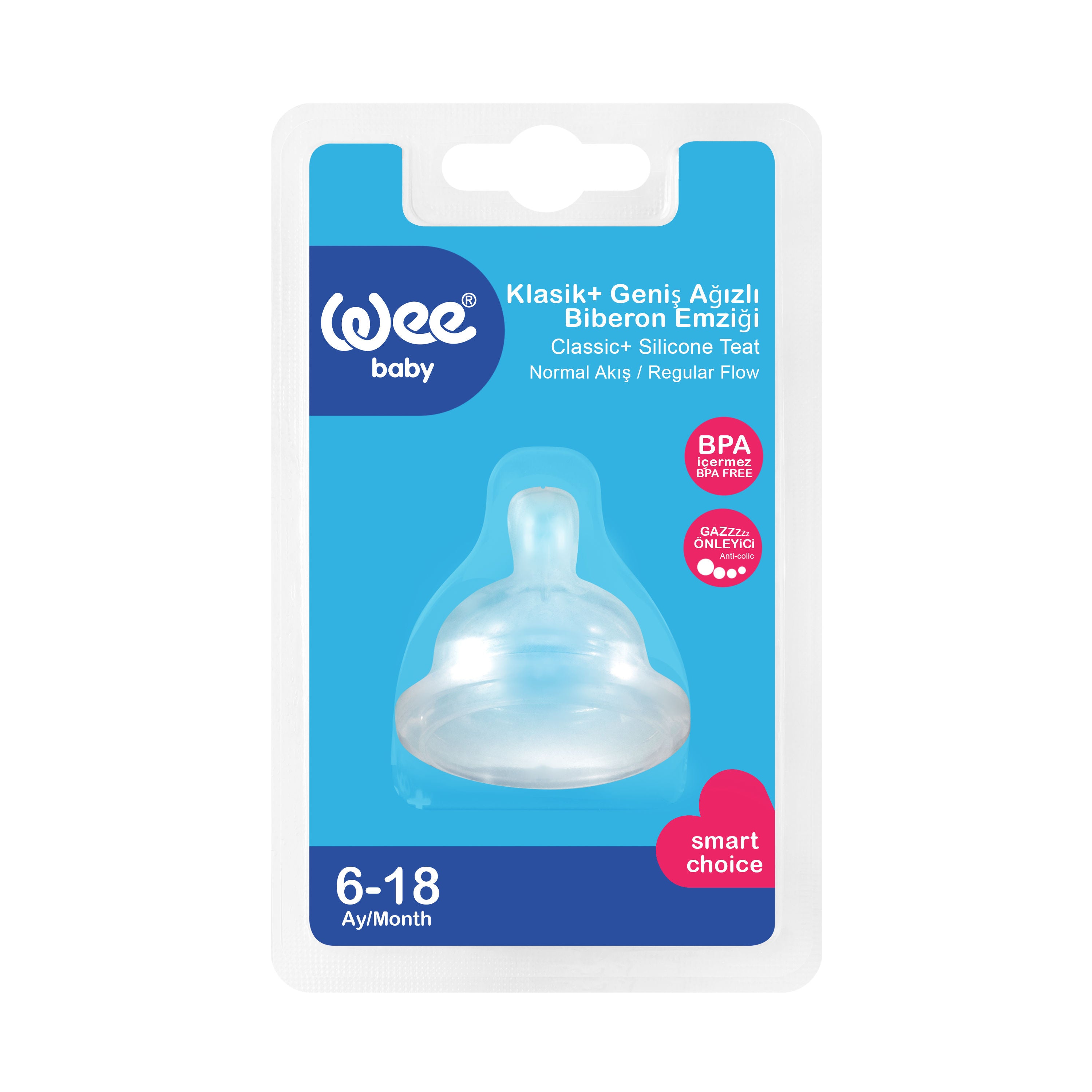 Weebaby Spare Round Wide Neck Teat No.2, Code 853