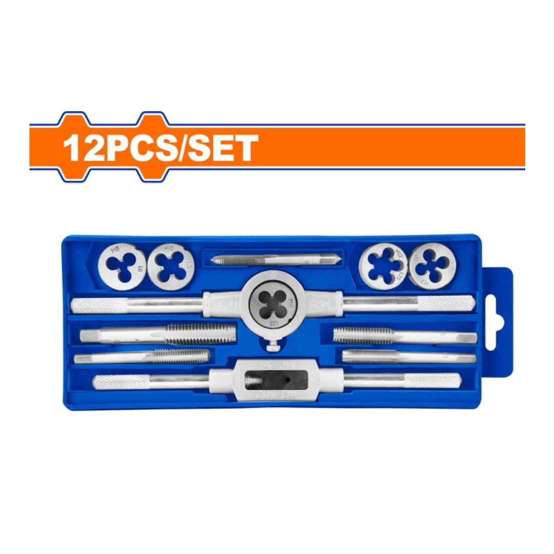 WADFOW 12 Pieces Metric Tap & Die Set