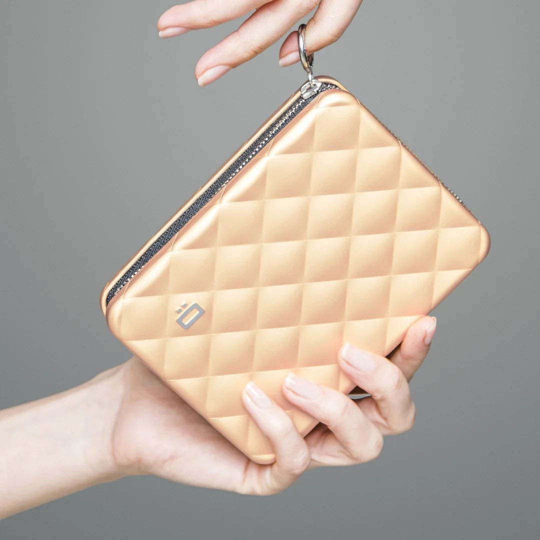 Ogon Helsinki Ladies Wallet Large Case, Rose Gold
