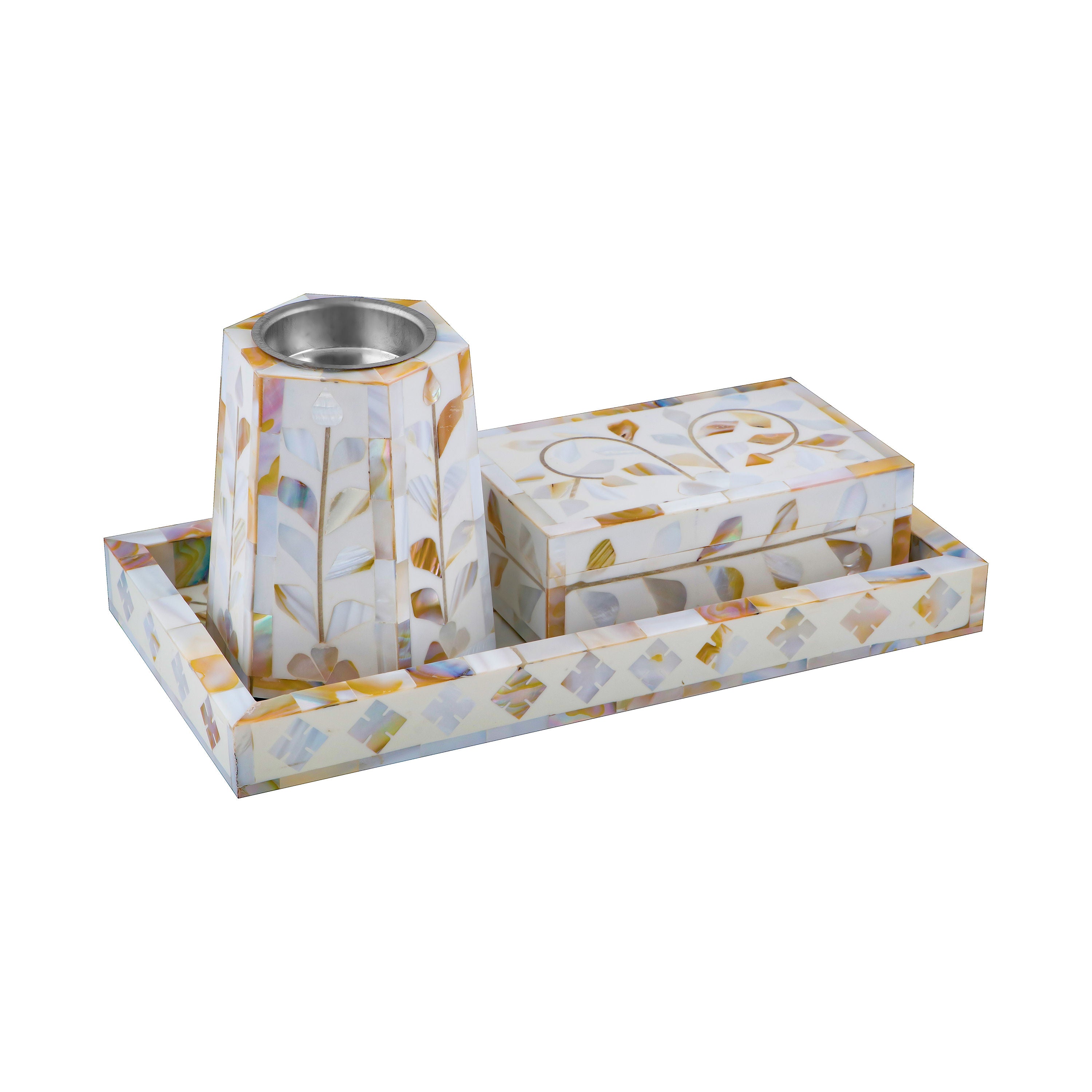 Raw Home-Mother Of Pearl Burner Set