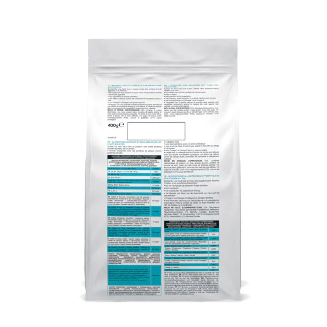 Schesir Dry Food Maintenance With Fish For Adult Cat, 400gm
