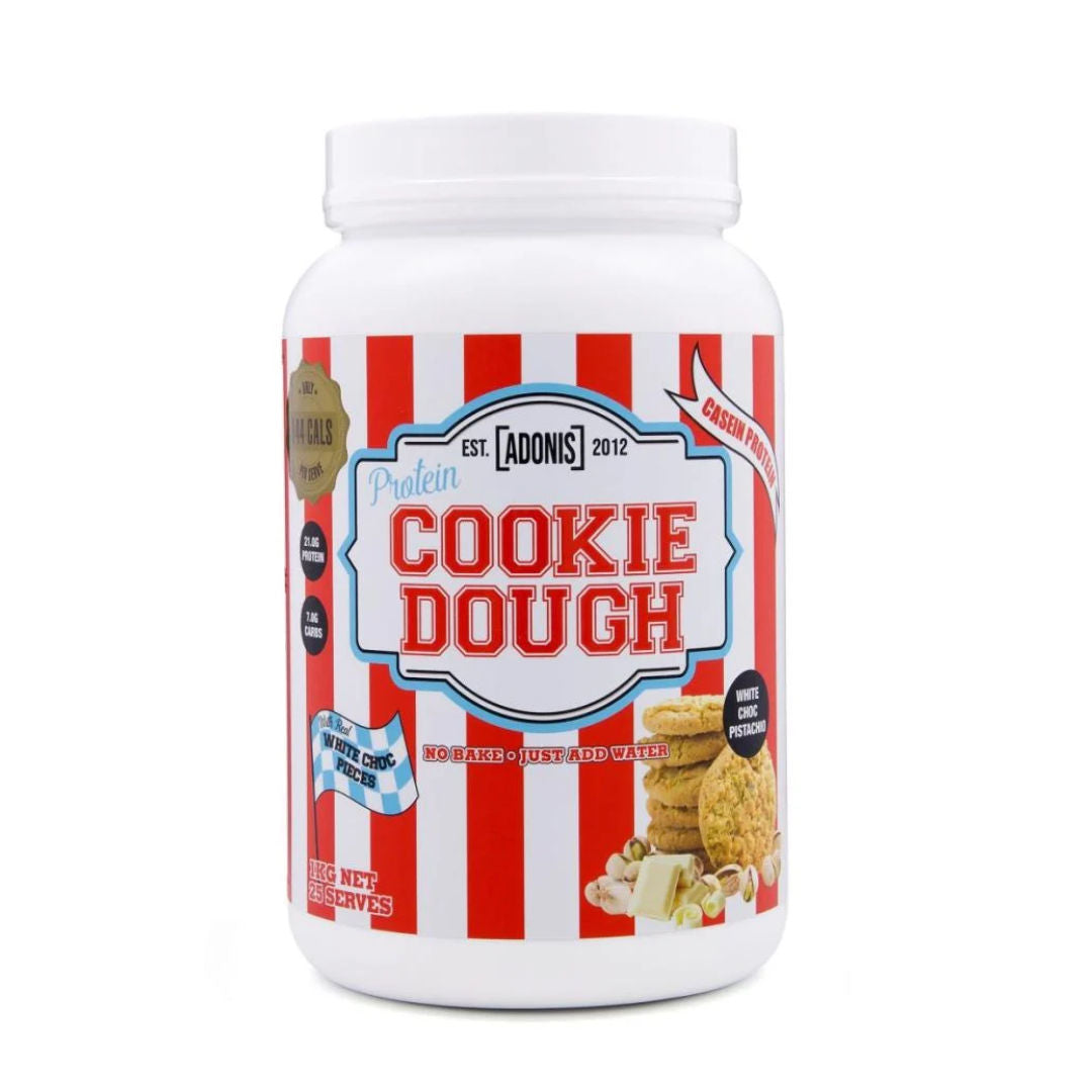 Adonis Protein Cookie Dough Premium Casein Protein Snack Low Carb, High Protein, Multiple Gourmet Flavors