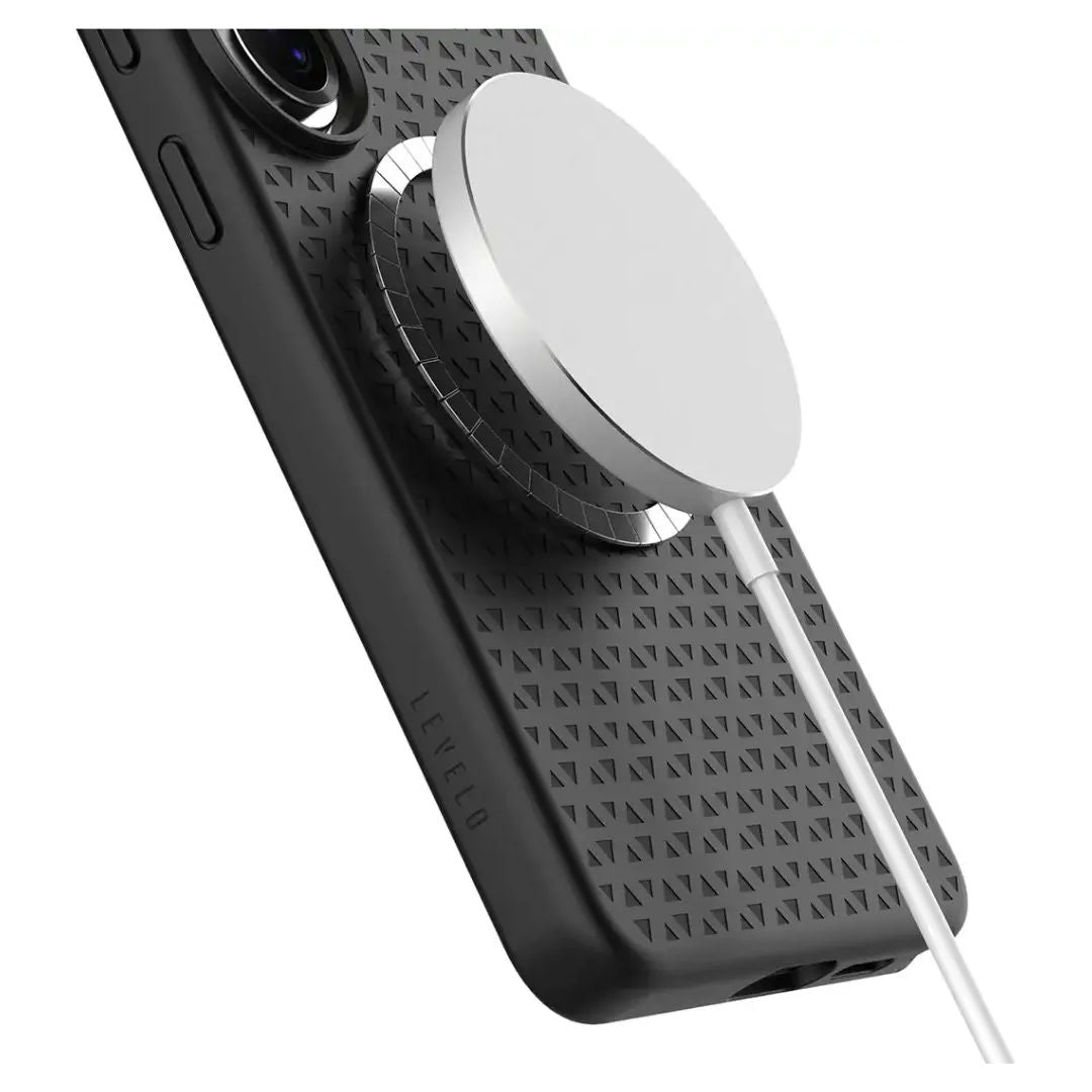 Levelo Fiora MagSafe Liquid Silicone Case For Samsung S26 Ultra, Black