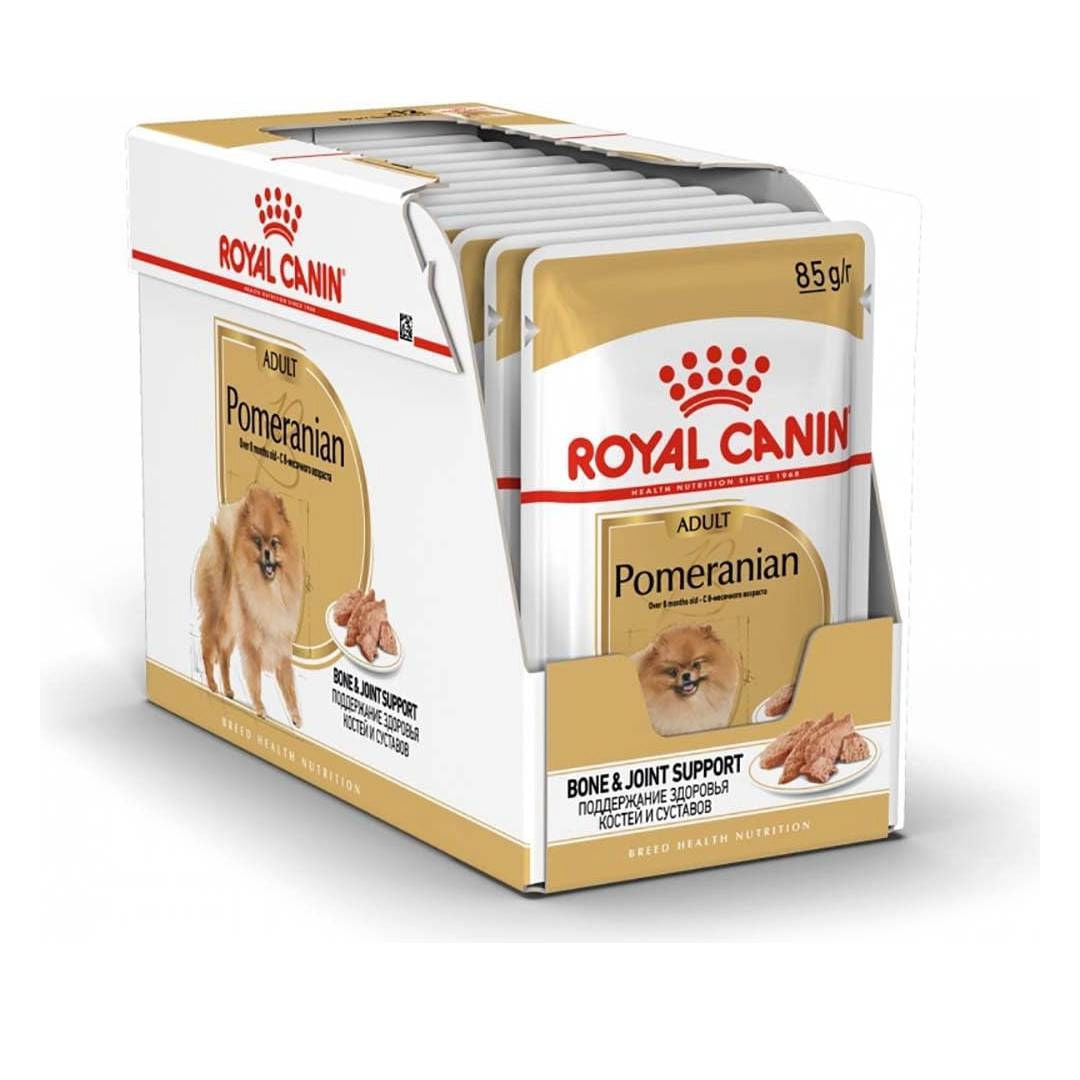 Royal Canin Breed Health Nutrition Pomeranian, Wet Food Pouches, 12x85gm
