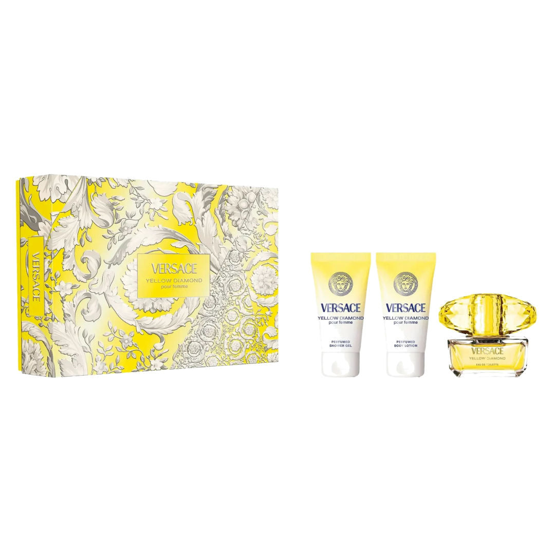 Versace Yellow Diamond Gift Set for Women, 3 Piece Set