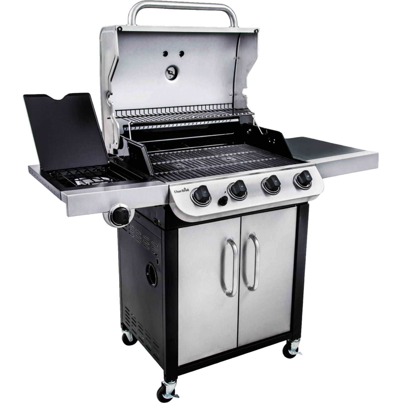 Char‑Broil Convective 440 S Gas Grill, 4‑Burner Convection Grill with Side Burner, 30 mbar, 140846