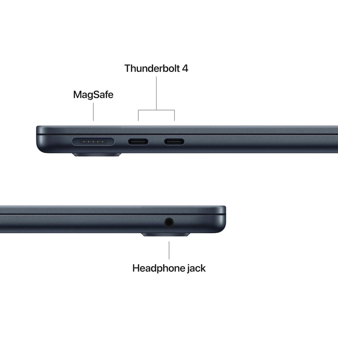 Apple MacBook Air 13-inch M5 Chip, 10 Core CPU, 8 Core GPU, 16GB RAM, 512GB SSD, Arabic Keyboard, MDHE4AB/A, Midnight