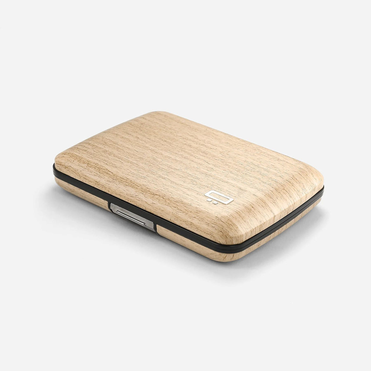 Ogon Oslo Aluminum Wallet Small Case Card Holder V2, Bamboo
