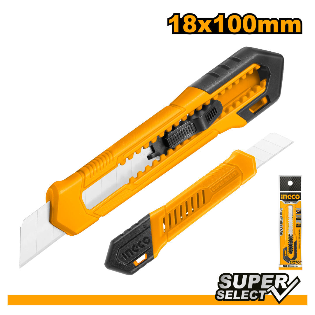 INGCO Snap-Off Blade Knife, 18x100mm