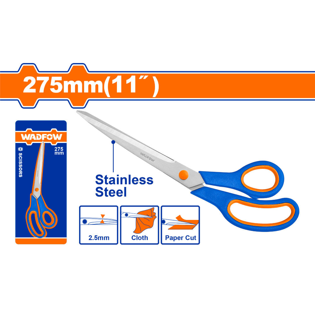 WADFOW Scissors, Stainless Steel, Sand-Blast Finish