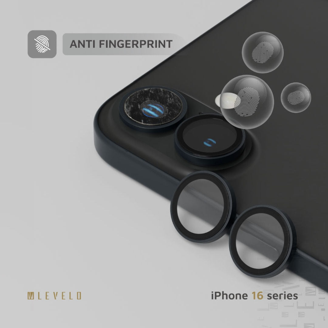 Levelo Duo Camera Lens Protector For iPhone 16 & 16 Plus