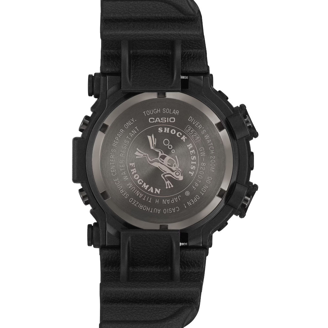 Casio G-SHOCK FROGMAN GW-8200TPF-1D, Poison Dart Frog Collaboration Tough Solar ISO 200m Diver Watch
