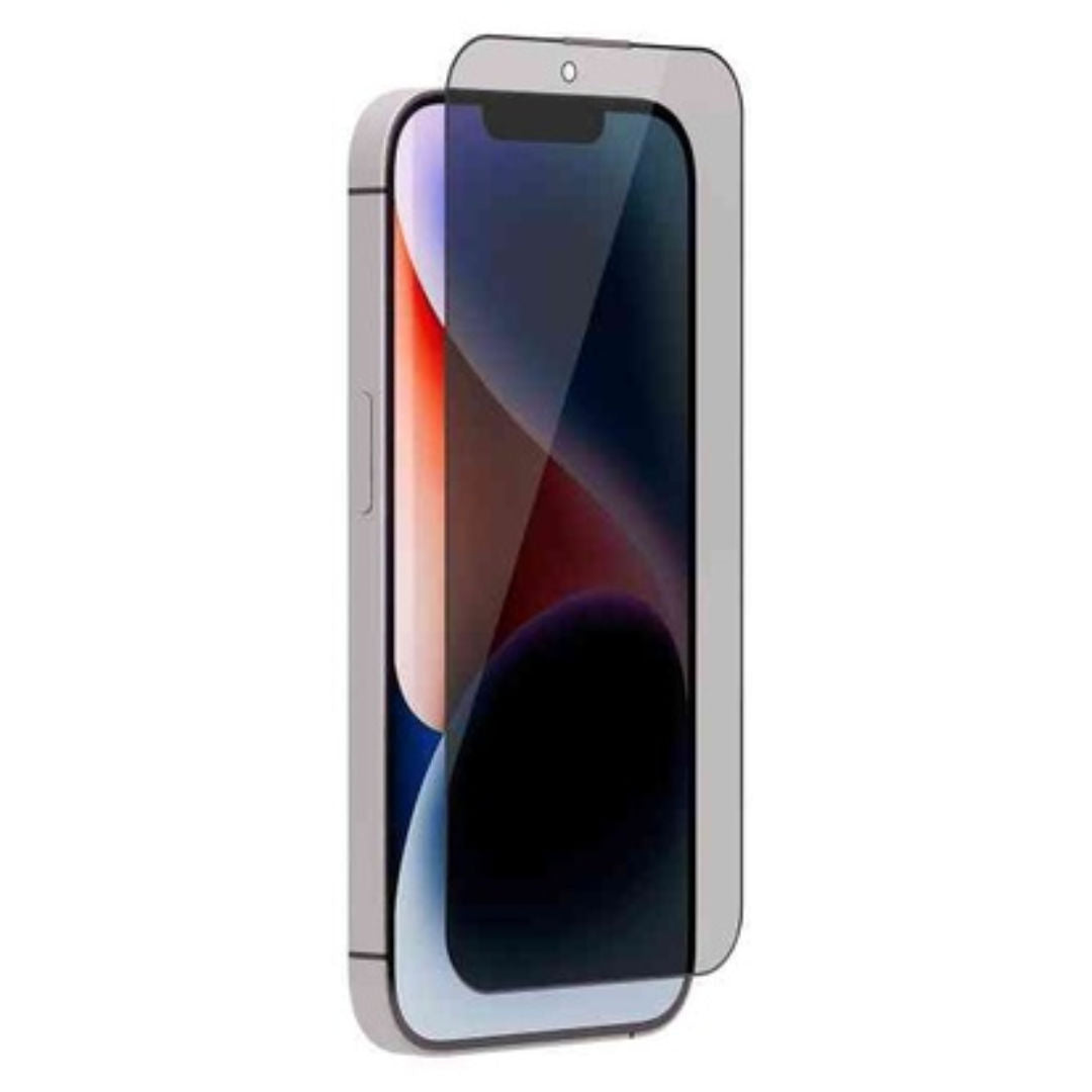 Levelo Privacy Black-Edition Twice Tempered Screen Protector For iPhone 13 & 14, View Angle: 28° Both Side