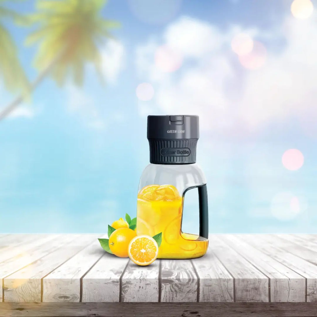 Green Lion Mega Portable Blender 1L, High-Capacity Personal Blender, Black