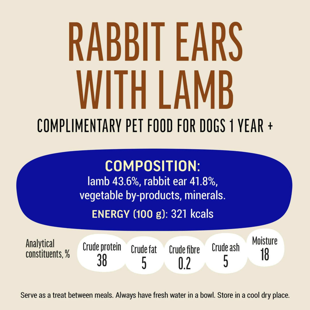 Dog Fest Rabbit Ears With Lamb For Mini Dogs, 55gm