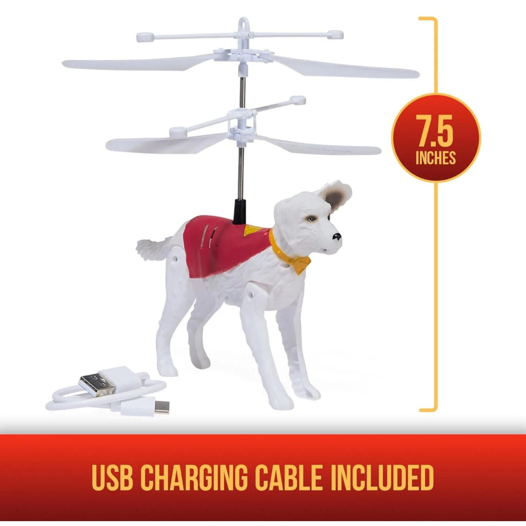 DC Superman Up In The Sky! Flying Krypto Toy, 7.5"