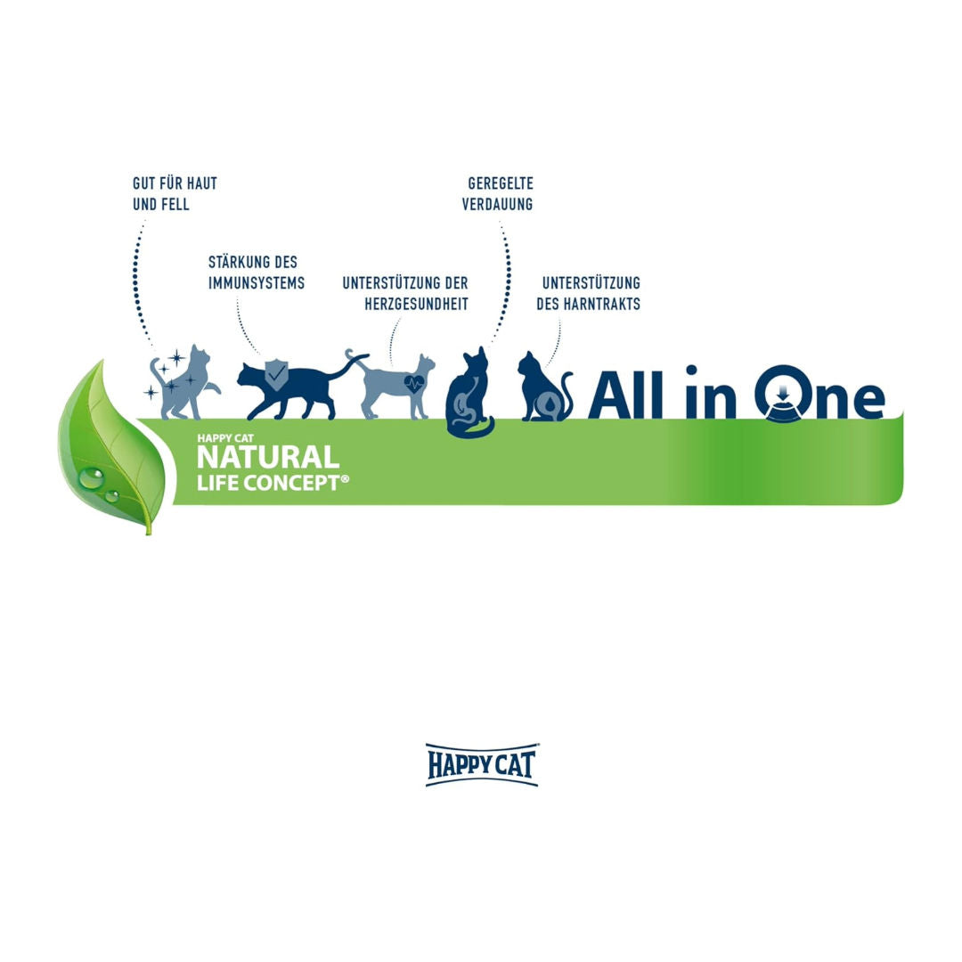 Happy Cat Sterilized Adult Atlantic Salmon Dry Cat Food, 1+ Year Old, 300gm