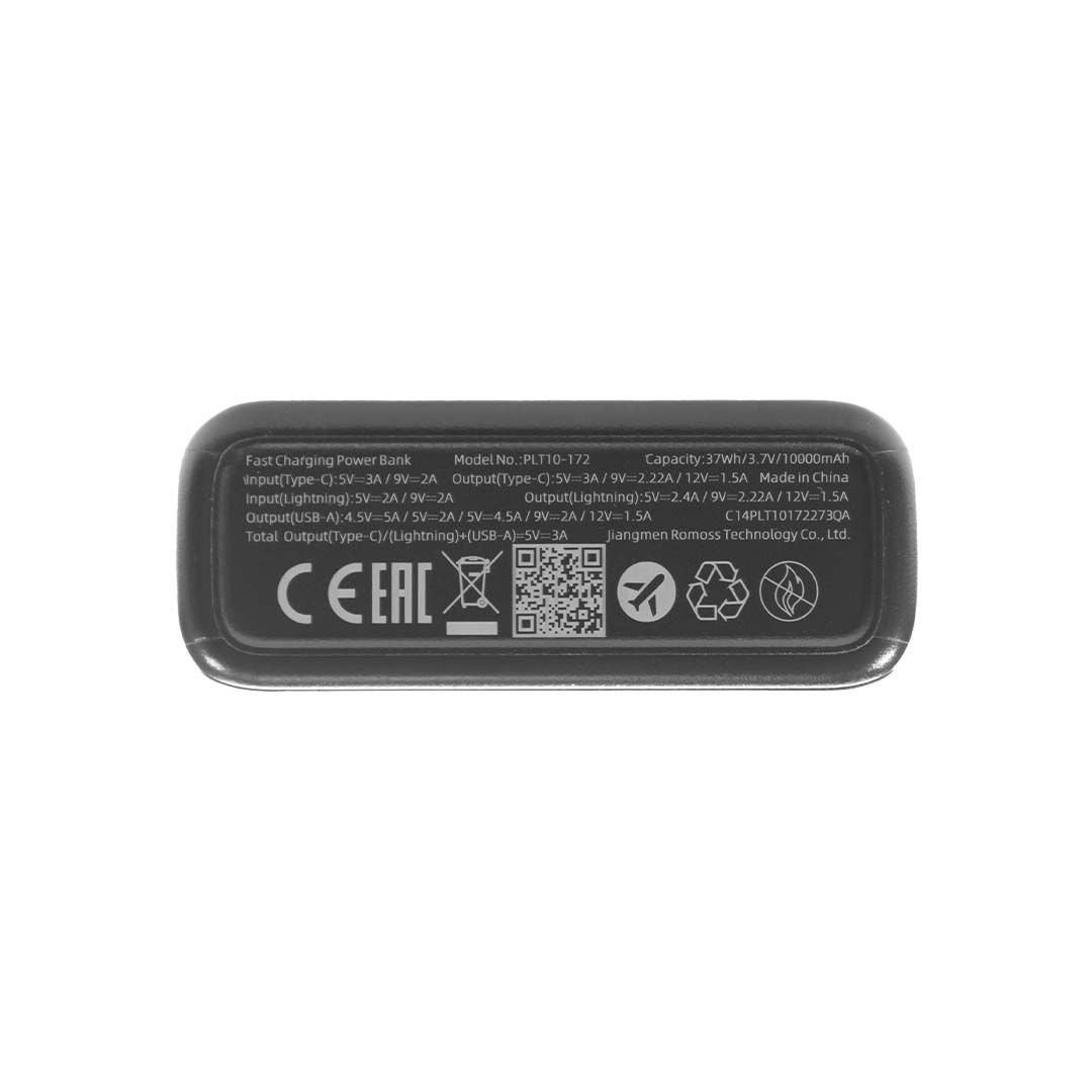 Romoss 10000mAh PD Power Bank and Fast Charger, 22.5W, PLT10A