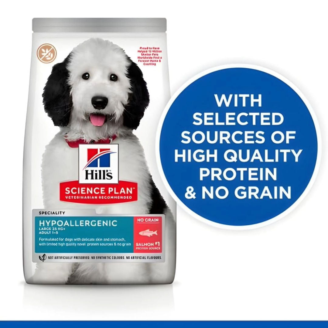 Hill's Science Plan Hypoallergenic Large Breed Adult Dry Dog Food With Salmon, 12kg