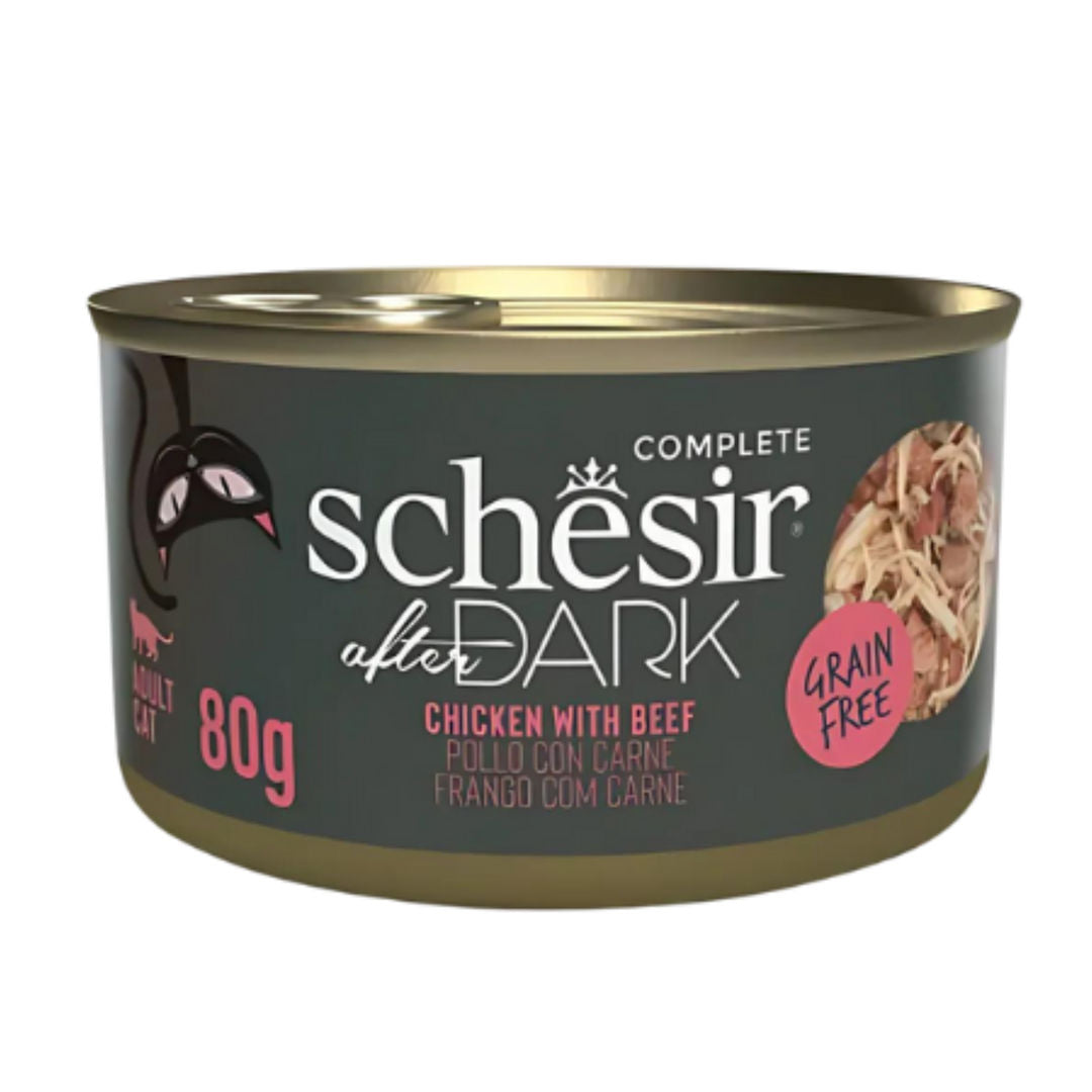 Schesir After Dark Wet Food for Adult Cat, Grain-Free, 80gm