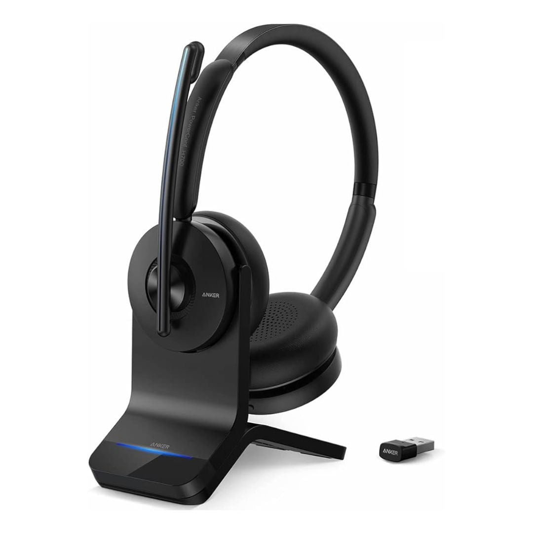 Anker PowerConf H700 Wireless Bluetooth Conference Headset with ANC & AI Noise Reduction, Black