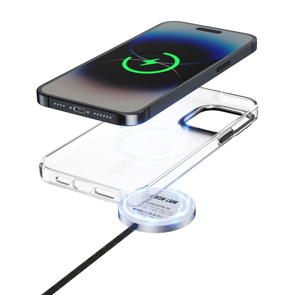 Green Lion Matte MagSafe （Metal Camera Ring and Metal Button）iPhone15Pro / Pro Max