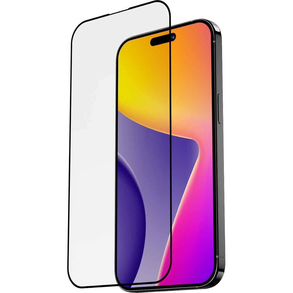 Blupebble Graphene Rock Series Tempered Glass Screen Protector 2.5D For iPhone 16 Series, Clear