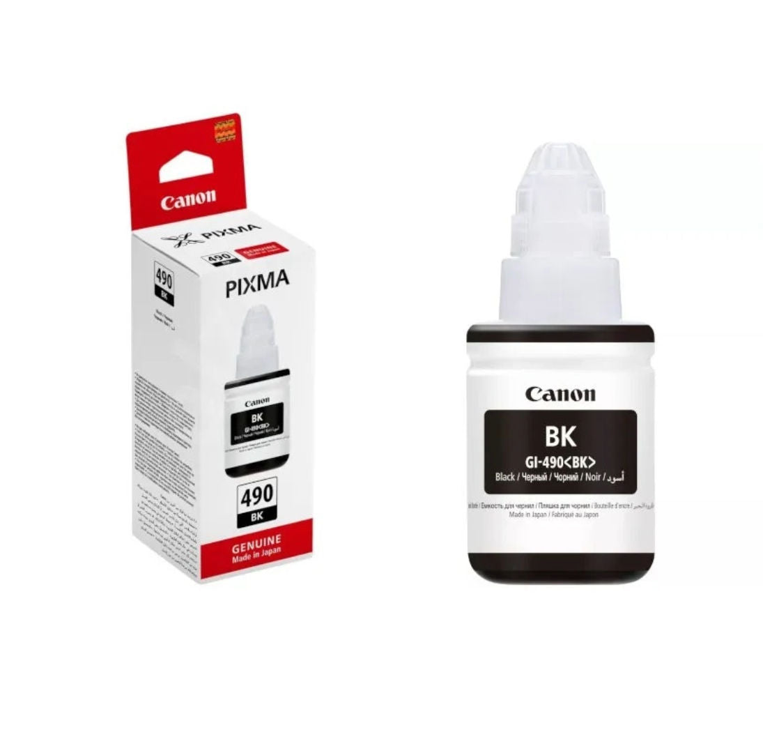 Canon Pixma 0663C001 GI-490 Genuine Ink Bottle Cartridge