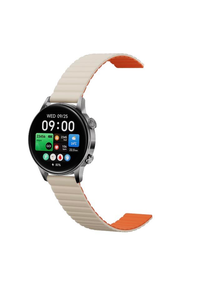 Black Shark S3 GPS Smartwatch with Magnetic Strap, 1.43" AMOLED, 150+ Sport Modes, ENC Bluetooth Call Watches , 15-Day Battery Life, Fitness Tracker with Health Monitoring (Sliver)