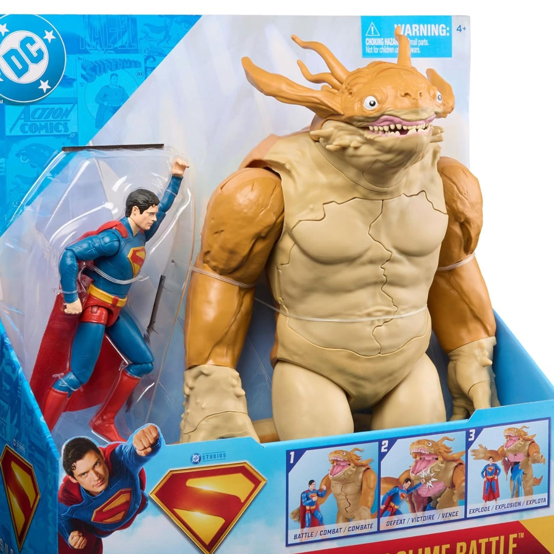 DC Superman Kaiju Slime Battle Action Figure Playset
