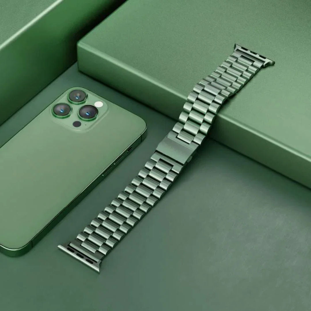 Levelo Daytona Metal Watch Strap For Apple Watch
