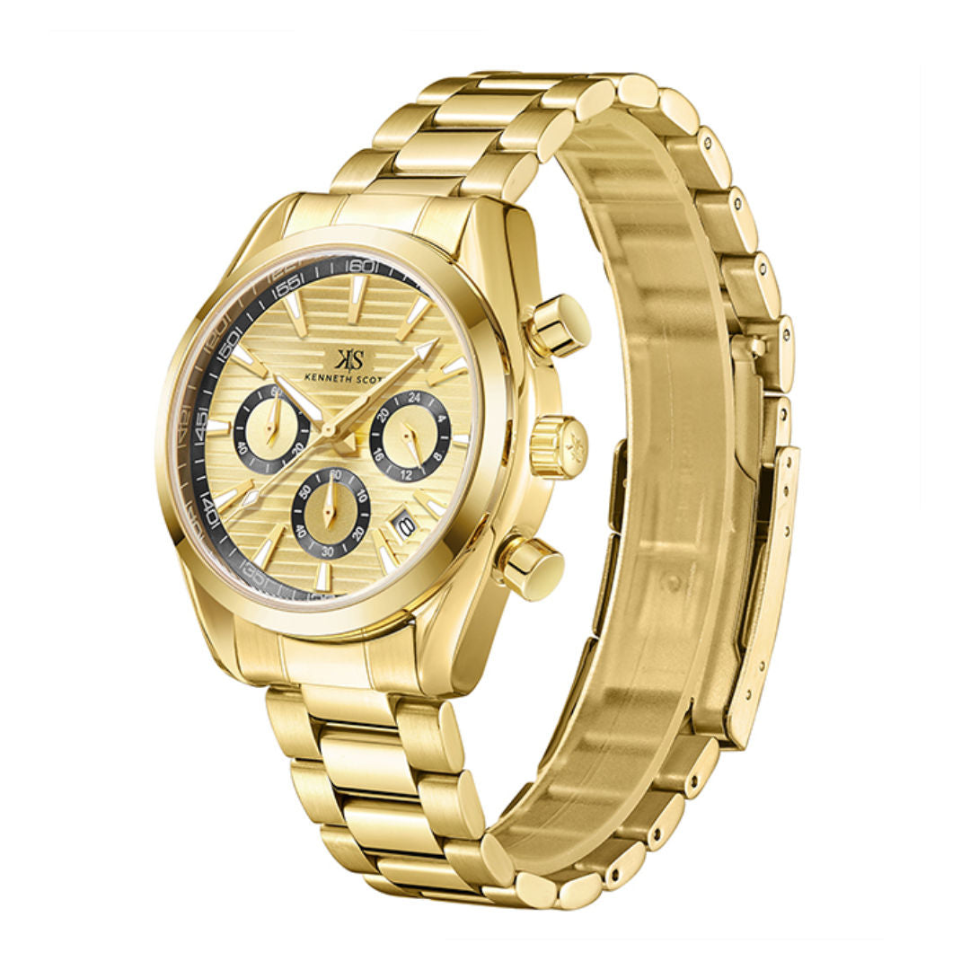 Kenneth Scott Men's Chrono And Multi Function Watch, K23150 Series