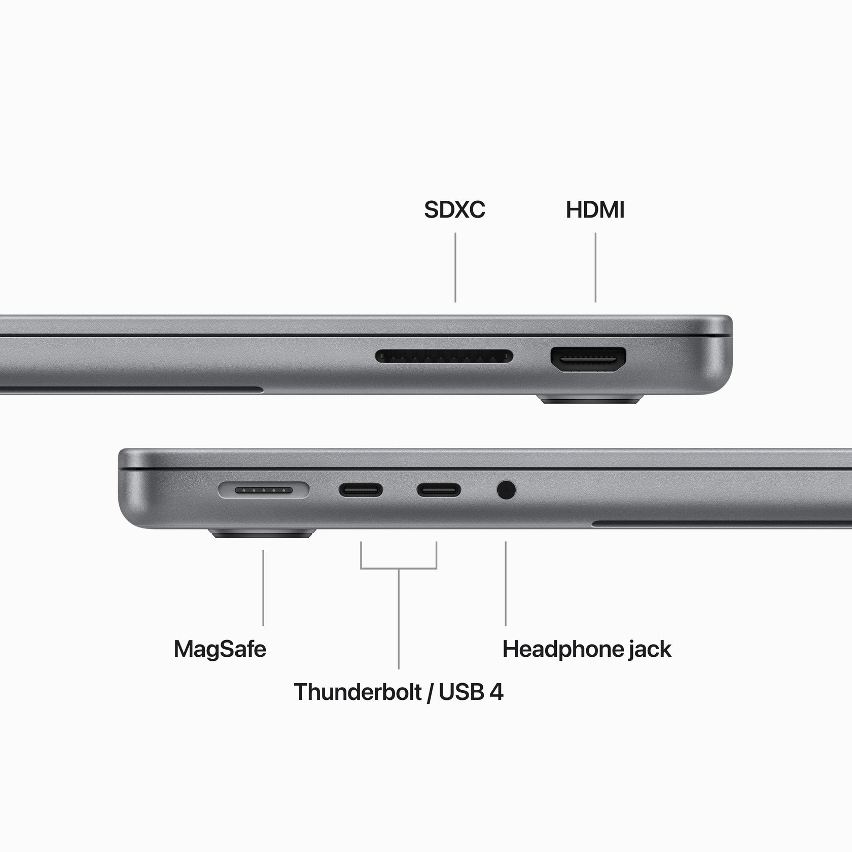 Apple MacBook Pro 14-inch M3 Chip, 8-Core CPU, 10-Core GPU, 512GB SSD, MTL73AB/A, Space Grey, Arabic & English Keyboard