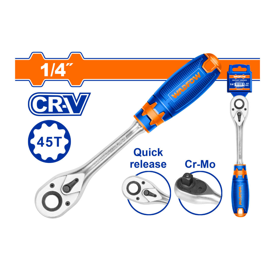 WADFOW 1/4" Ratchet Wrench