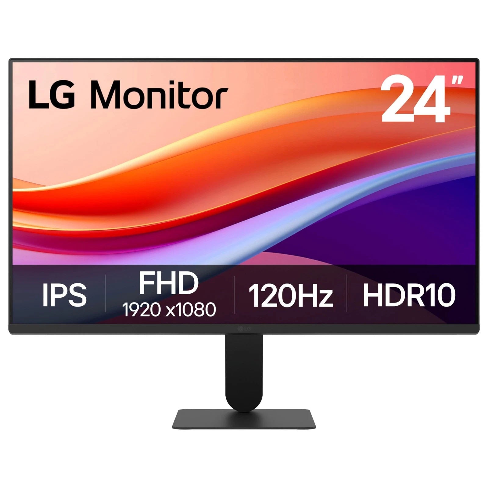 LG 24U411A-B 24 Inch Full HD IPS Monitor, 120Hz, HDR10, 1ms MBR, 99% sRGB, Dynamic Action Sync, Black Stabilizer