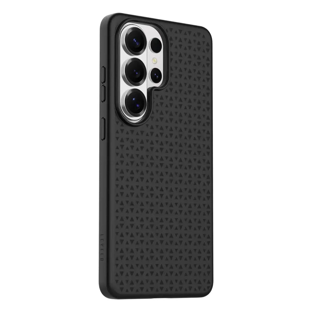 Levelo Fiora MagSafe Liquid Silicone Case For Samsung S26 Ultra, Black