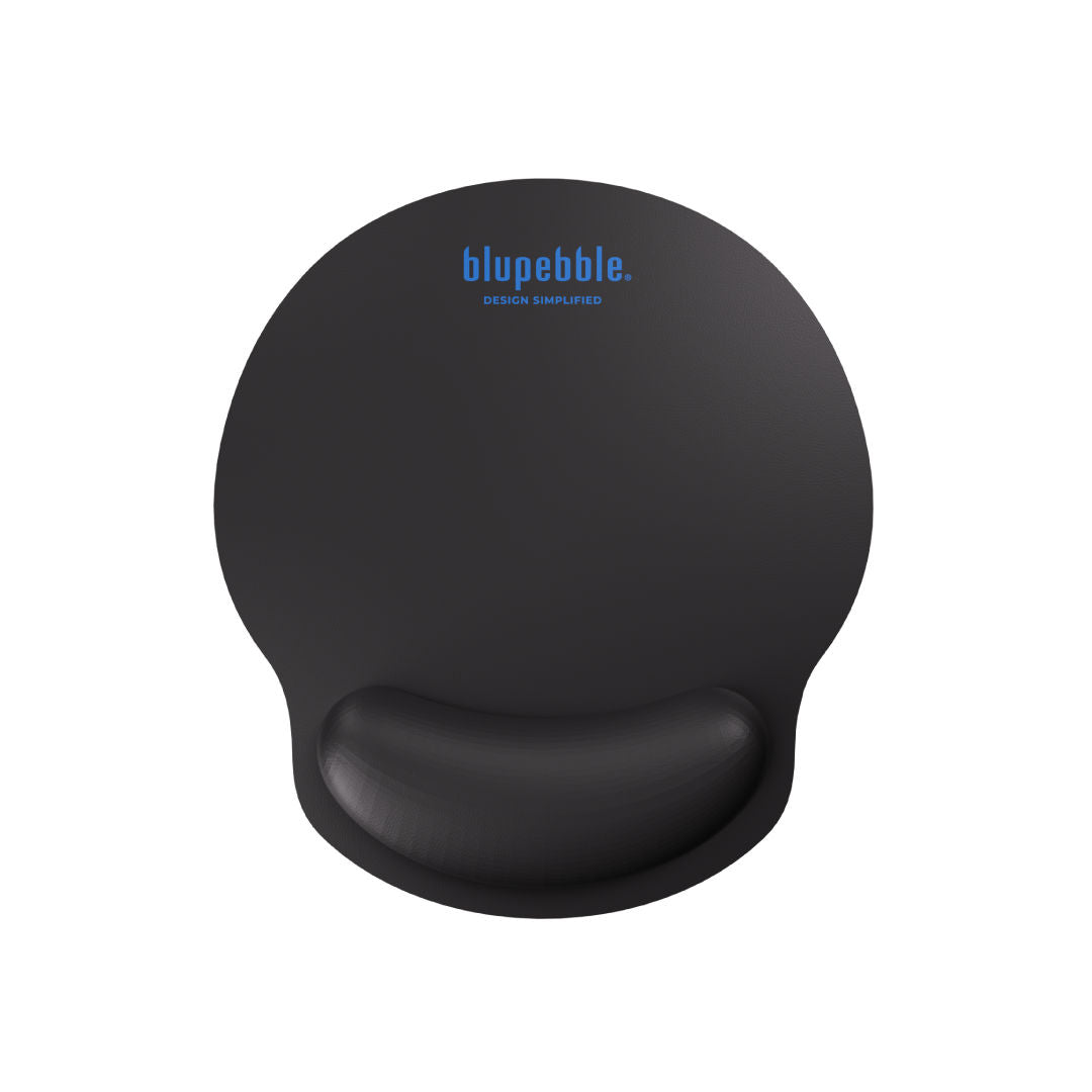 Blupebble Glide Air Optimized Ergonomic Mouse Pad, Black