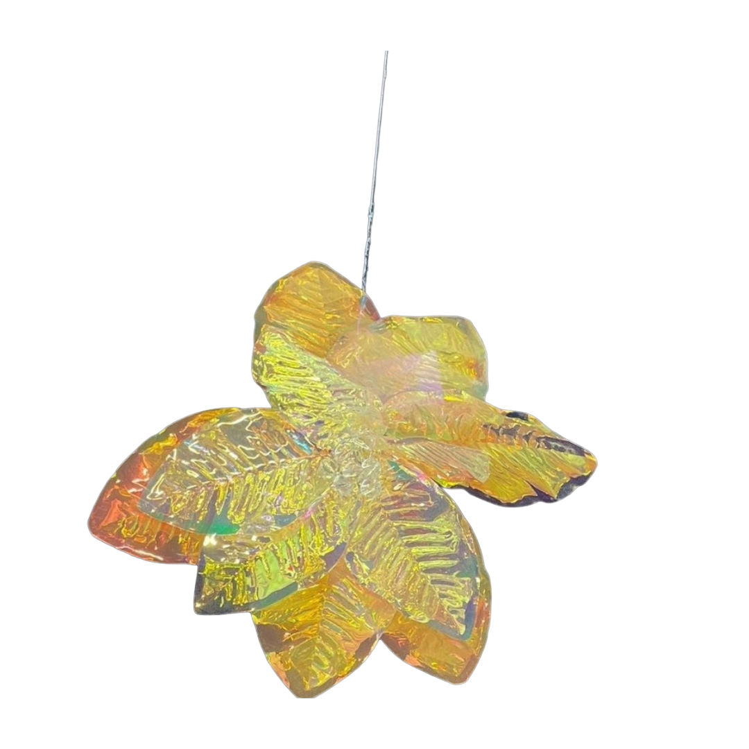 Clear Decorative Flower on Pick, PP & Wire, 16x16x67cm
