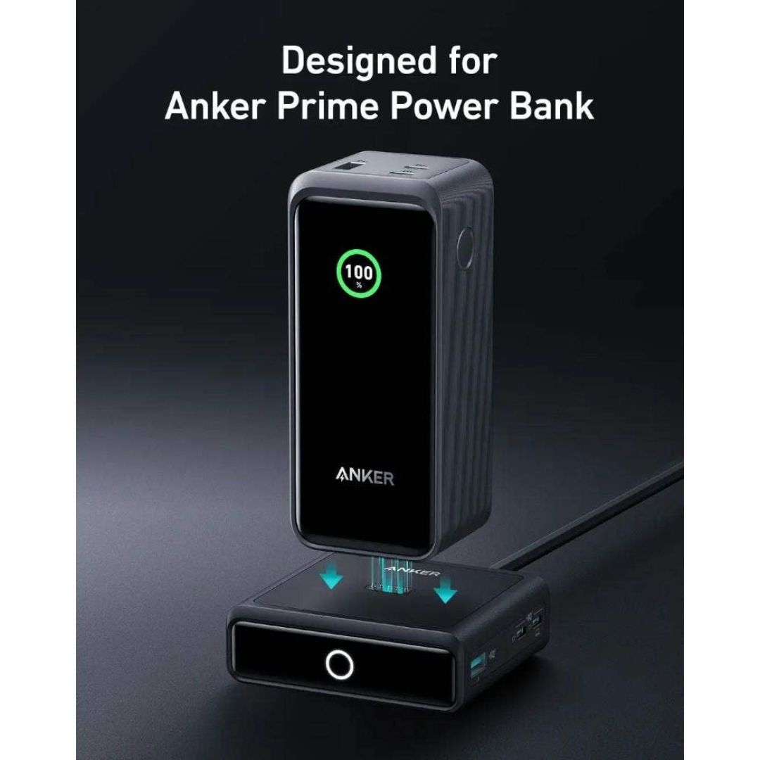 حامل الشحن Anker بقوة 100 واط، شاحن GaN 4 في 1 لمحطات الشحن المحمولة Anker Prime