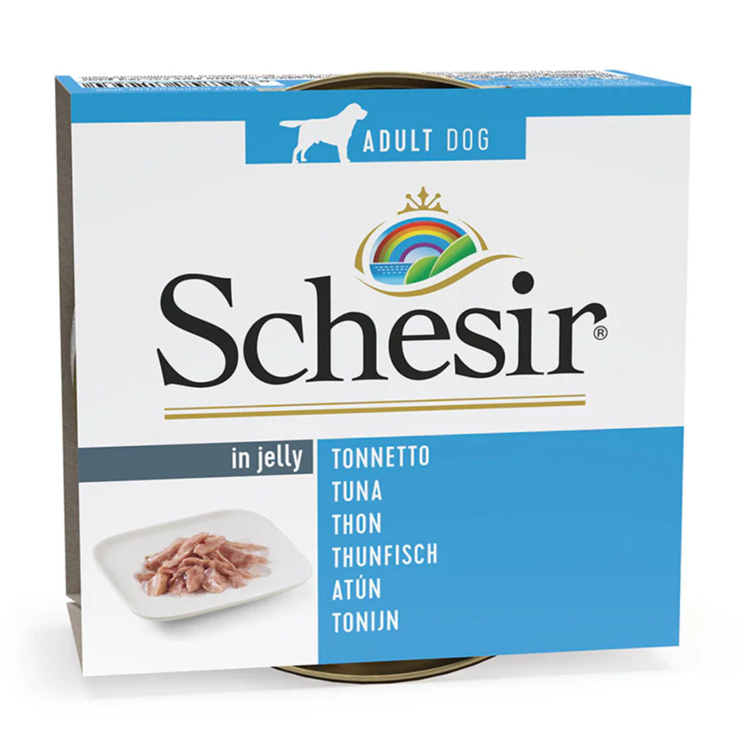 Schesir Dog Wet Food in Jelly Can, 150g