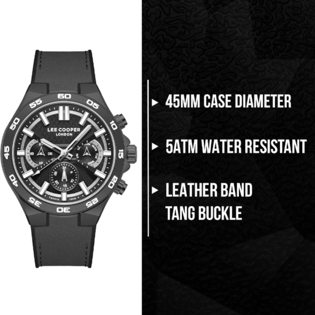 Lee Cooper Men's MultiFunction Gray Dial Watch, LC08066.066