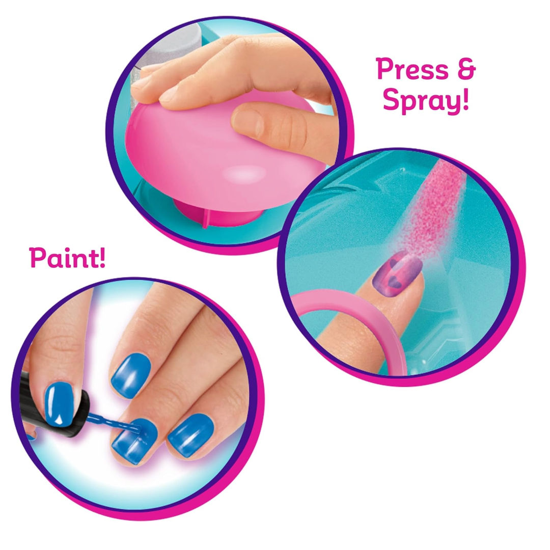 مجموعة Cra-Z-Art Sparkle Glitter & Shimmer لتزيين الأظافر بالبخاخة، للأطفال من عمر 8 سنوات فما فوق