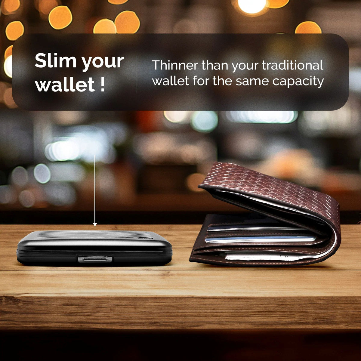 Ogon Aluminum Wallet Large Case V2, Marble